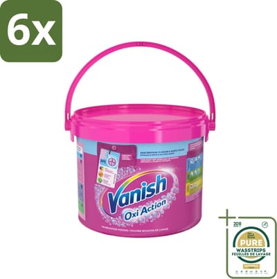 Vanish Oxi Action - Vlekkenverwijderaar - Wasbooster - Gekleurde Was - 2.7 Kg - Voordeelverpakking - 6 stuks - Gekleurde was - Wasmiddel