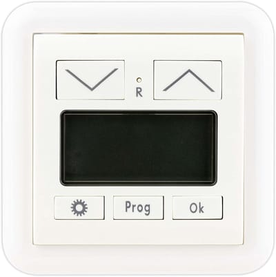 Witte Afdekking voor Timer - Vario Schakelmateriaal - Modulair en Stijlvol