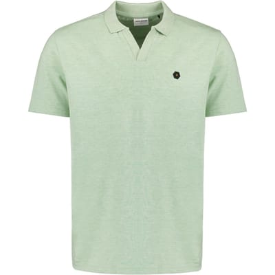 No Excess Polo V Melange Mint Größe: XXL | Poloshirts Outlet | Herren | Cyan