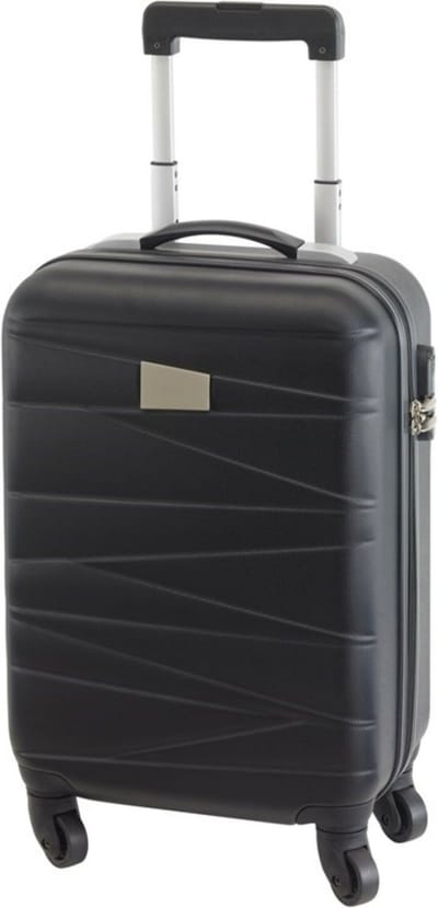 Concorde Handbagage/cabine reis trolley koffer - met zwenkwielen - 55 x 35 x 20 cm - zwart