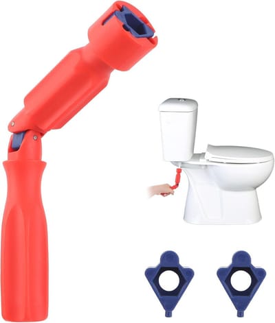 Universele montagesleutel voor toiletbril - Multifunctionele reparatiesleutel - 10/13/17 mm - Rood