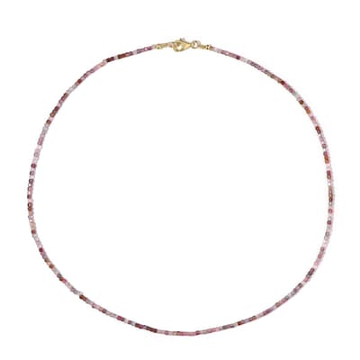 Cavill - Lange Halsketting 925 Sterling Zilver Verguld - Facet Spinel 18,65 ct - Modieus & Elegant - Sieraden voor Dames 45 cm