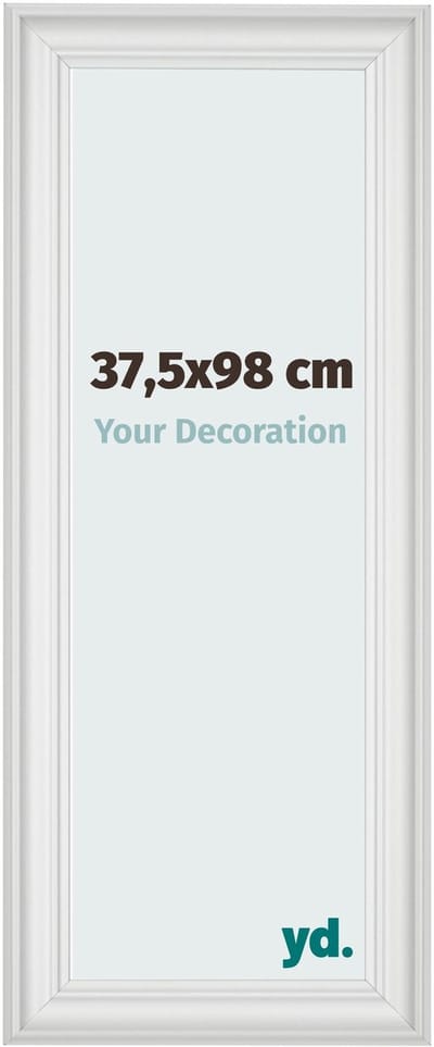 Your Decoration - Fotolijst 37,5x98 cm - MDF - Wit Geveegd - Lazio