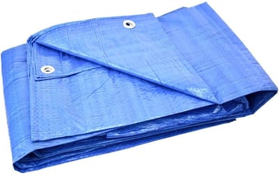 Zwaar Dekzeil - Beschermhoes - Materiaal Afdekken - Volledig Waterdicht - 12 bij 15 - Blauw