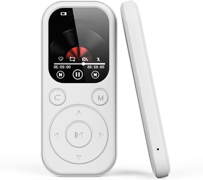 Draagbare MP3 Speler - Muziekspeler Bluetooth - Muziek Luisteren - Hifi Lossless Geluidskwaliteit - 26g Lichtgewicht - Wit