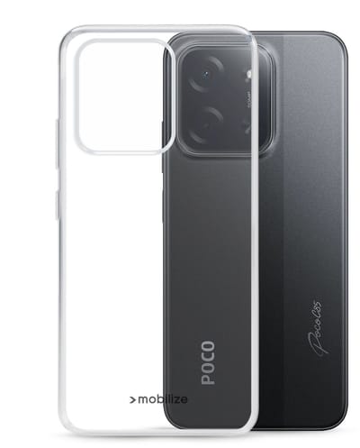 Mobilize Doorzichtig Hoesje geschikt voor POCO C85 Telefoonhoesje Flexibel TPU | Mobilize Gelly Case Backcover | Doorzichtig Telefoonhoesje C85 | C85 Case | Back Cover - Transparant