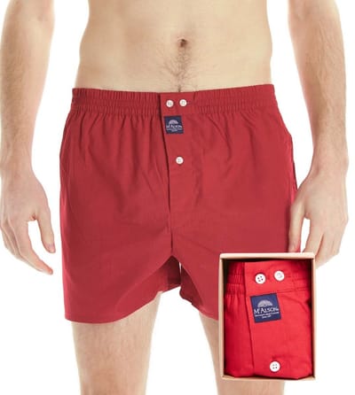 McAlson Boxershort Rood Lange Pijpen Los Model - L