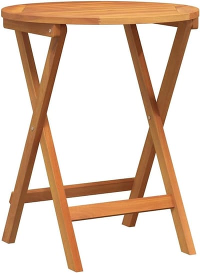 Ronde Houten Bistrotafel Ø60 cm - Stevig Acaciahout en Inklapbaar