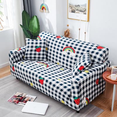 Geometrisch bedrukte stretch bankhoezen voor woonkamer moderne stijl bankhoezen alle seizoenen beschikbaar bank 1 /2 /3 /4 zits 1 seat (90-140cm)