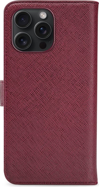 My Style Telefoonhoesje geschikt voor Apple iPhone 15 Pro Max Hoesje | My Style Flex Wallet Bookcase Portemonnee | Pasjeshouder voor 3 Pasjes | Telefoonhoesje voor Pinpas / OV Kaart / Rijbewijs - Bordeaux | Bordeaux rood