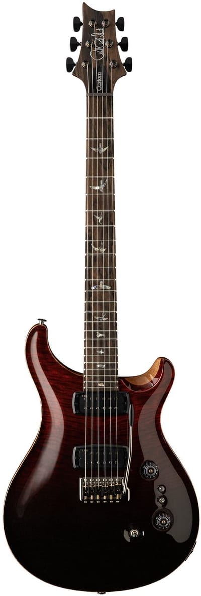 PRS Custom 24-08 Mango Top Limited Edition Fire Red / Gray Black Fade - Elektrische gitaar