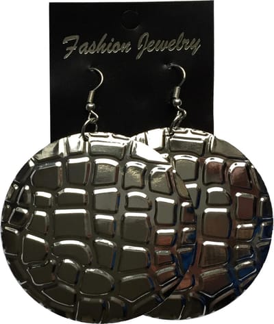 Fako Bijoux® - Oorbellen - Metaal - Cirkel Grof - Zilverkleurig