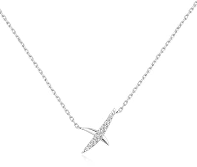 Ania Haie AH N057-01H Heart Hunter Dames Ketting - Collier - Sieraad - Zilver - 925 Zilver - Anker - 10 mm breed - 45 cm lang