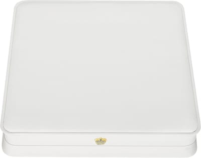 Juwelendoos Set - Opbergdoos Sieraden - Cadeau Presentatie - Twee Lades - 19x19x4 cm - Wit