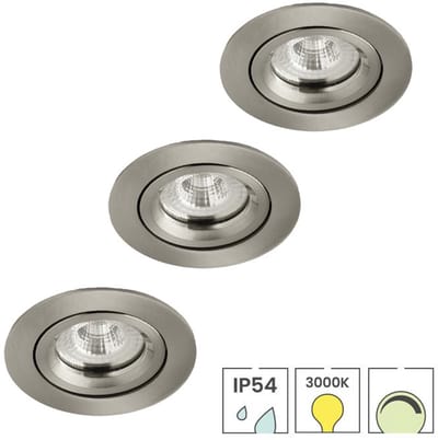 Lybardo - Lage Inbouwspots - 3-pack - 5W - Dimbaar - Waterdicht - Spotjes Inbouw