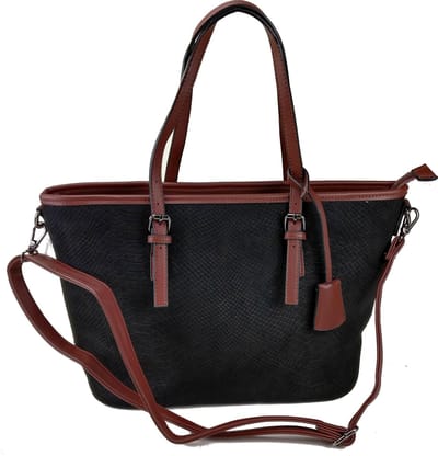 DUDLIN Omhang Hand & Schoudertas Zwart Shopper Tas