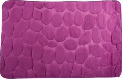 MSV Badmat met Antislip Onderzijde – Zachte Absorberend Badmat voor Badkamer – Badkamer Mat met Kiezelsteendesign