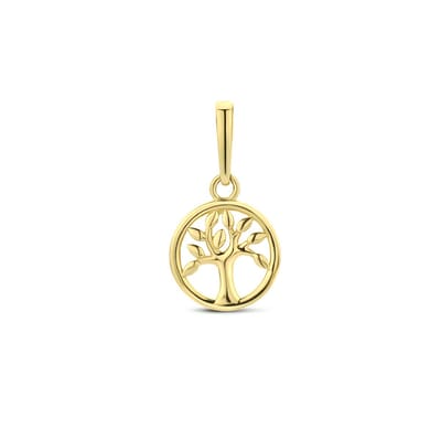 Marie Celeste hanger levensboom 7,5 mm - 7.5 mm - Goud