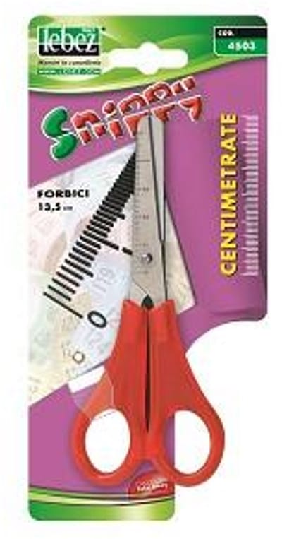 Lebez 4503 buro- & knutselschaar Rechte knip Rood