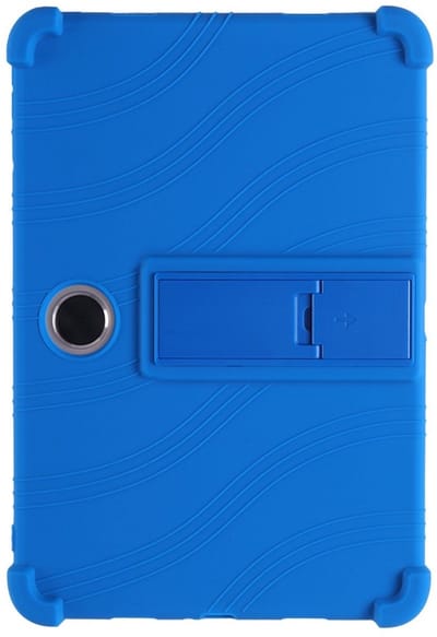 Coverup Tablethoes geschikt voor OPPO Pad SE Hoesje - Siliconen Back Cover met Kickstand - Blauw