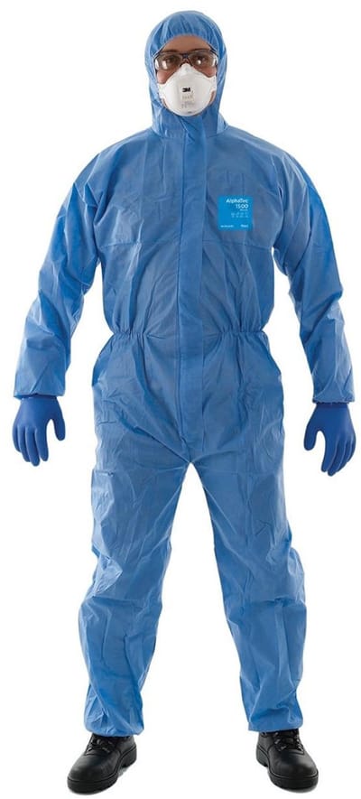 Ansell AlphaTec 1500 Plus wegwerpoverall - blauw XXL