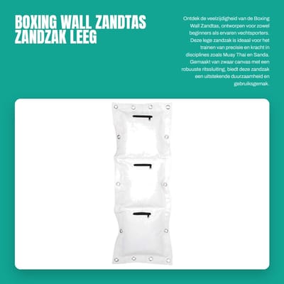 Dailygoods- Zandzak Leeg - Wing Chun - Zandzak met Rits - Zandzak Hout - Zandzak S/L - Zandzak Lichtbeige - Afmetingen 40 x 26 cm/40 x 40 cm - Bokszak