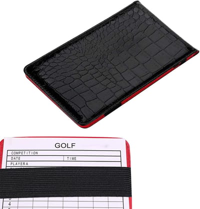 Golf Scoreboek - Golf Journal Dagboek - Score Bijhouden - Water Zweetbestendig - 19 x 11 x 1 cm - Zwart