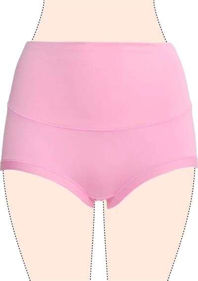 Dames slips 3 pack hoog model roze M