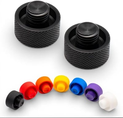 Vervangende Doppen - Bar End Caps - Motor Beschermen - Snelle Vervanging - Set van 2 - Geel