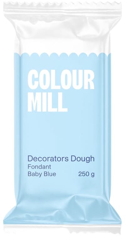 Colour Mill Decorators Dough - Baby Blauw - 250 g - Fondant - Suikerpasta - Taartdecoratie