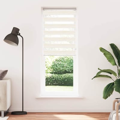 vidaXL - Zebra - rolgordijn - 70x200 - cm - stofbreedte - 65,9 - cm - marmerbeige