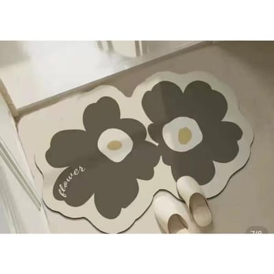 Badkamer Diatomeeënaarde Mat Badkamer Deurmat Bloem Absorberend Antislip Tapijt Huishoud Deurmat`` 40×60cm