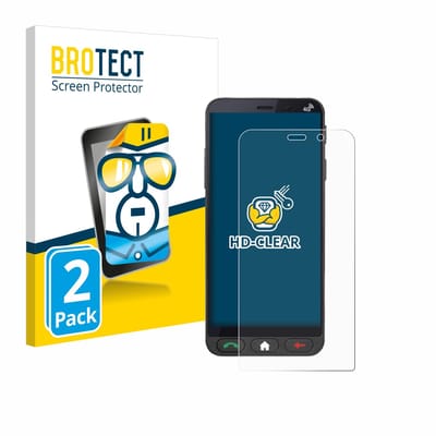 BROTECT - Screenprotector voor Brondi Amico Vero 4G - Folie Beschermfolie transparant 2 Stuks