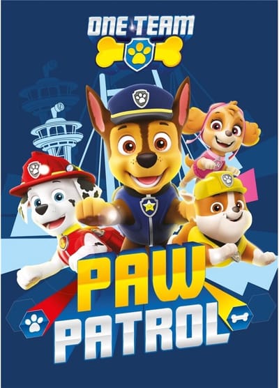 PAW Patrol Fleeceplaid One Team - 110 x 140 cm - Polyester