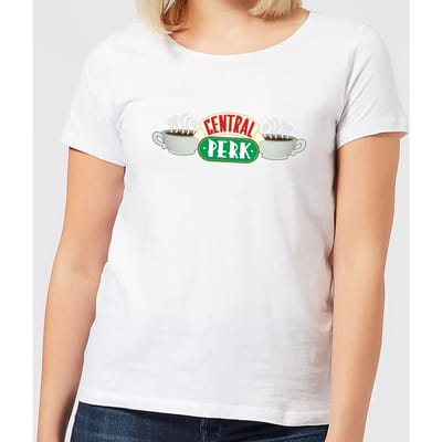 Friends Central Perk dames t-shirt - Wit - XS