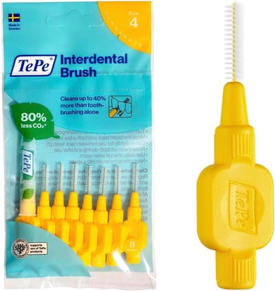 Interdentale Borstels - Tandenstokers - Tussen Tanden Reinigen - Plastic Gecoate Draad - 8 Stuks - Roze