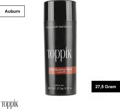Haargroei vezels Toppik Hair Building Fibers - 27,5 gram - Kastanje bruin - Auburn