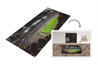 Keukenloper - Loper keuken - Stadion - Publiek - Voetbal - 120x50 cm - Keukenloper vinyl