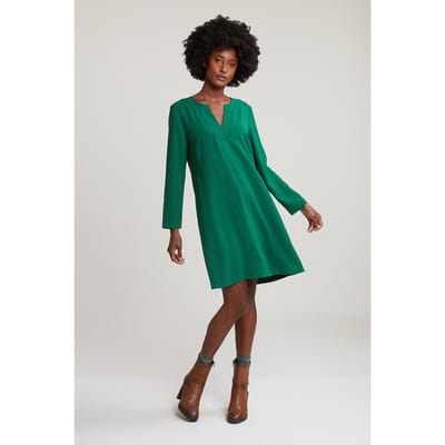 River Woods V-neck Dress Long Sleeves Green Size: 34 | Mini Dresses Outlet | Dames | Groen