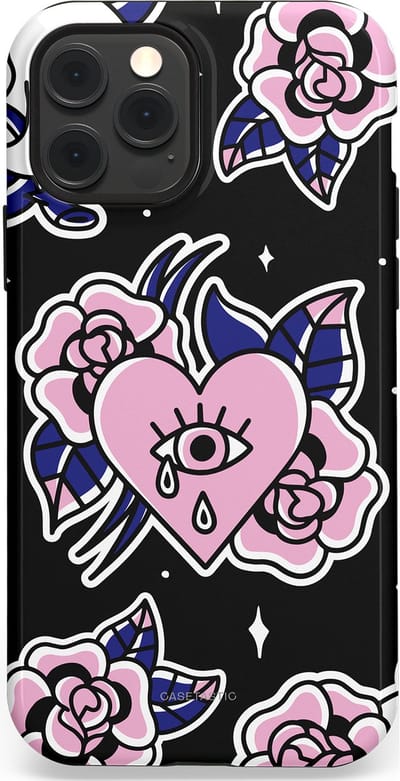 Casetastic Hoesje Geschikt voor Apple iPhone 12/12 Pro Magsafe - Stijlvolle Beschermende Duo-layer Case - Eindeloze passie