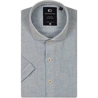 Giordano Overhemd Front Cutaway Structured Licht Blauw / male