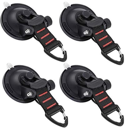 Zware Duurzame Zuignappen met Haken voor Camping en Auto - 4 Stuks