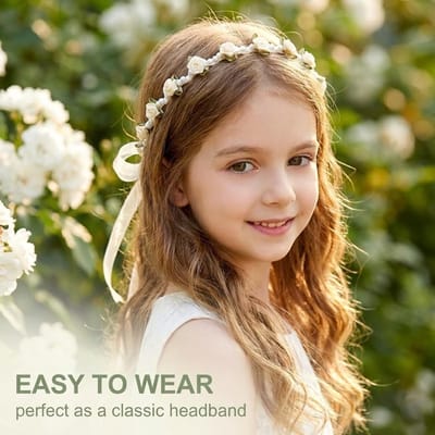 1 stuk haarsieraad communie meisjes haarkrans voor communie hoofdband voor bruidsmeisjes bloemen met parels van kokos voor dames meisjes bruiloft party strand