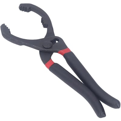 Pince à Filtre à Huile Acier Inoxydable Durable Prise Confortable Réglable Bonne Torsion Outil Dépose Filtre à Huile black