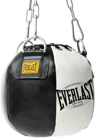 Everlast 1910 Headhunter Boksbal - 10 LBS - Zwart/Wit