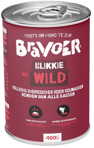 Blikkie met wild 400g - 12 stuks