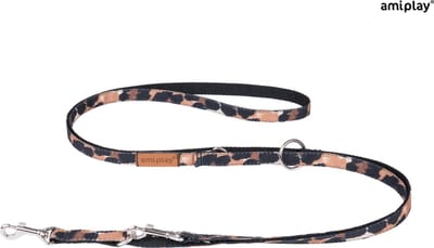 Amiplay Leiband verstelbaar 6 in 1 Safari luipaard maat-S / 100-200x1cm