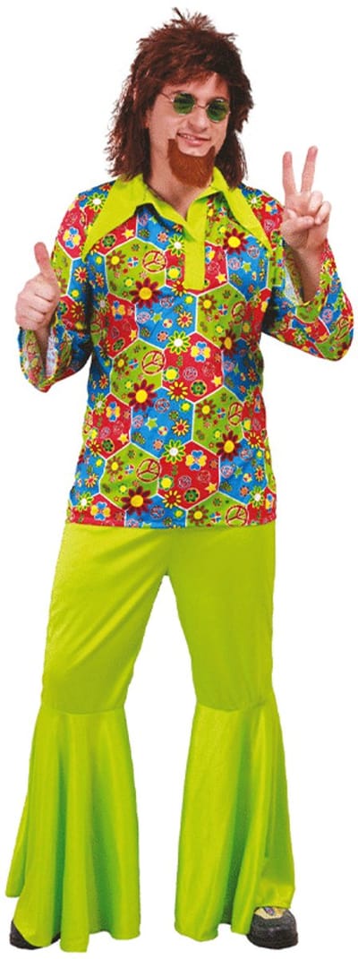 Fiestas Guirca - Kostuum Flower Power XL (54-56) - Carnavalskleding - Carnaval - carnavalskleding 2027 - Carnaval kostuum