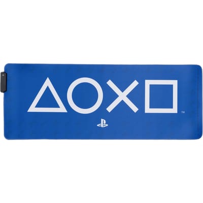 PlayStation Light Up Desk Mat - Officieel gelicentieerde toetsenbord- & muismat voor kantoor, lichtgevende grote muismat voor gaming set up - Paladone