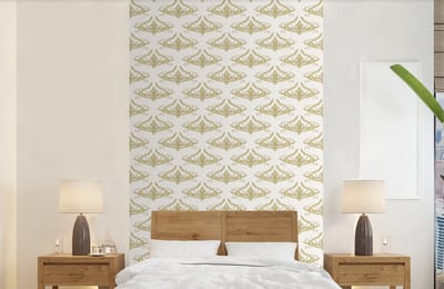 Behang - Fotobehang Patroon - Bloemen - Art Nouveau - Breedte 150 cm x hoogte 240 cm